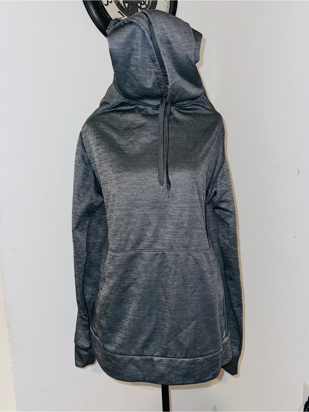 bcg Dark Charcoal Gray Hoodie with Drawstring